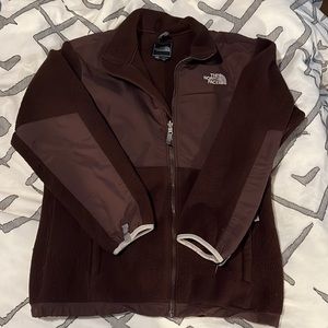 Girls Brown The North Face Jacket, size XL